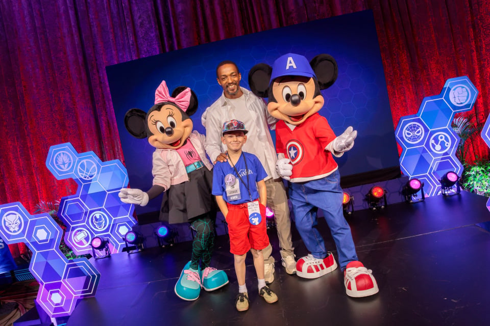 disney and make a wish with marvel star