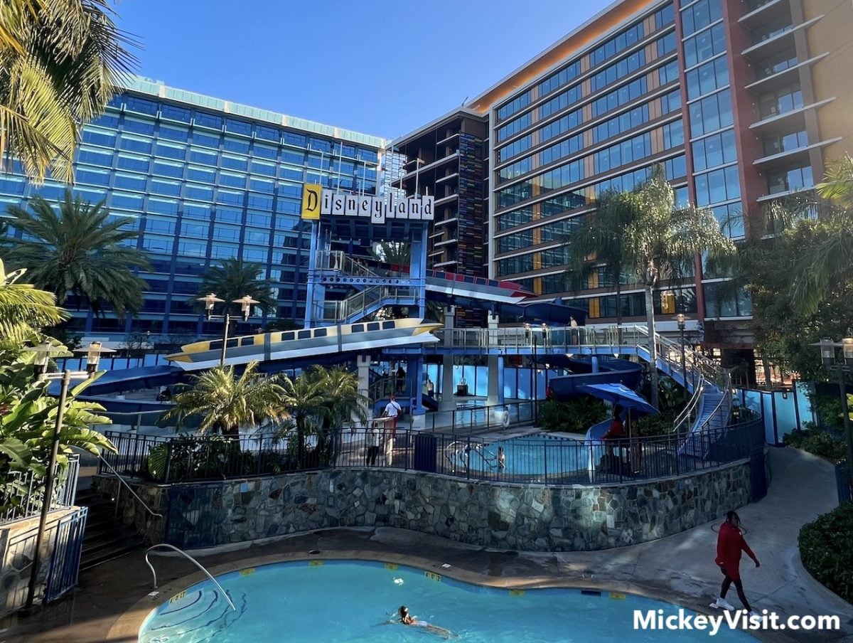 disneyland hotel pools