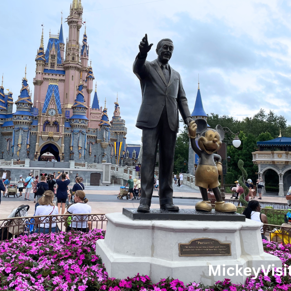Disney Castle and Statue