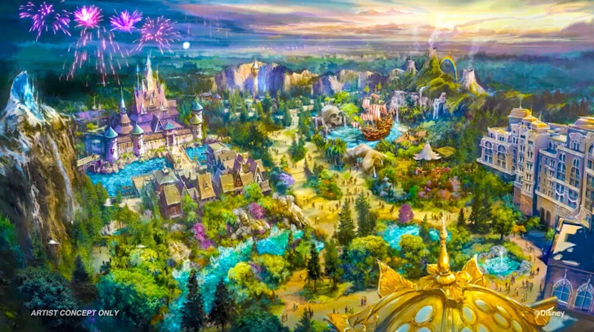 tokyo disney sea concept artwork for theme park expansion
