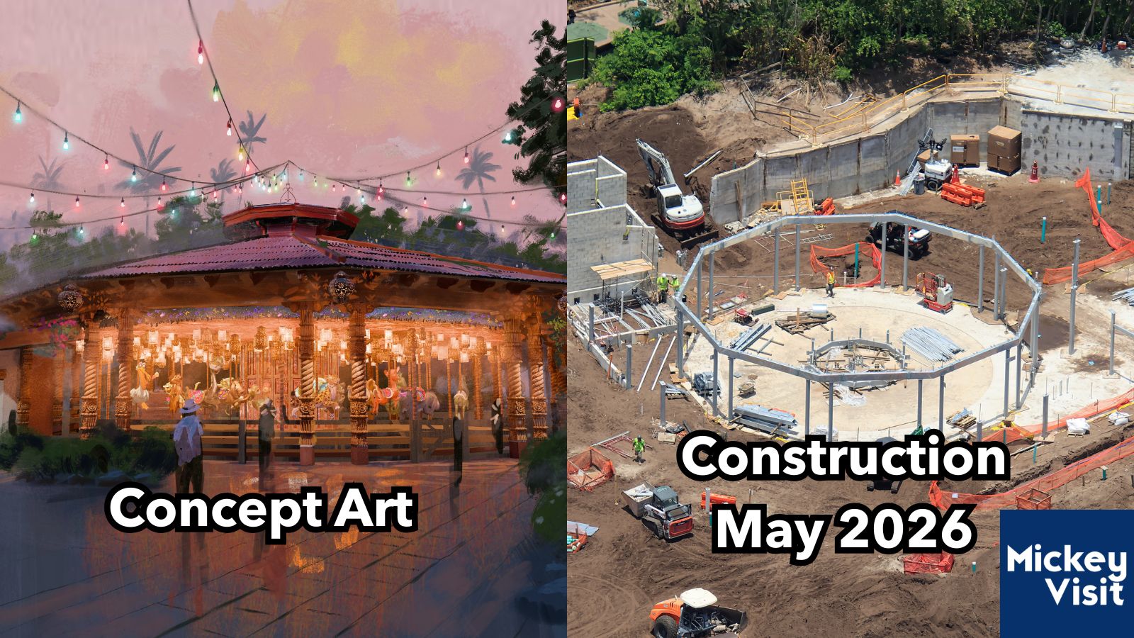 Carousel construction