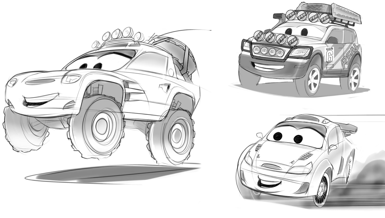 Cars ride vehicles concept art