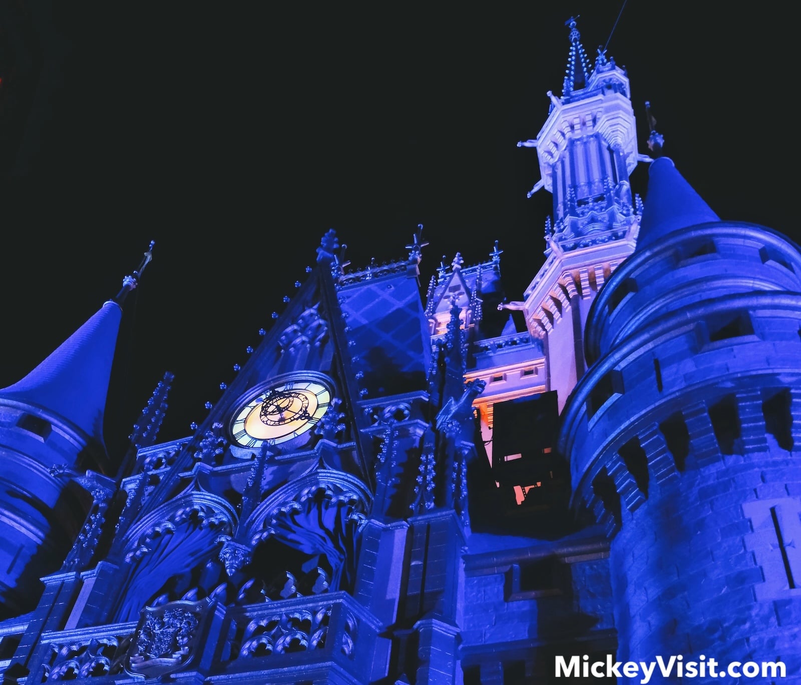 Cinderella Castle at night