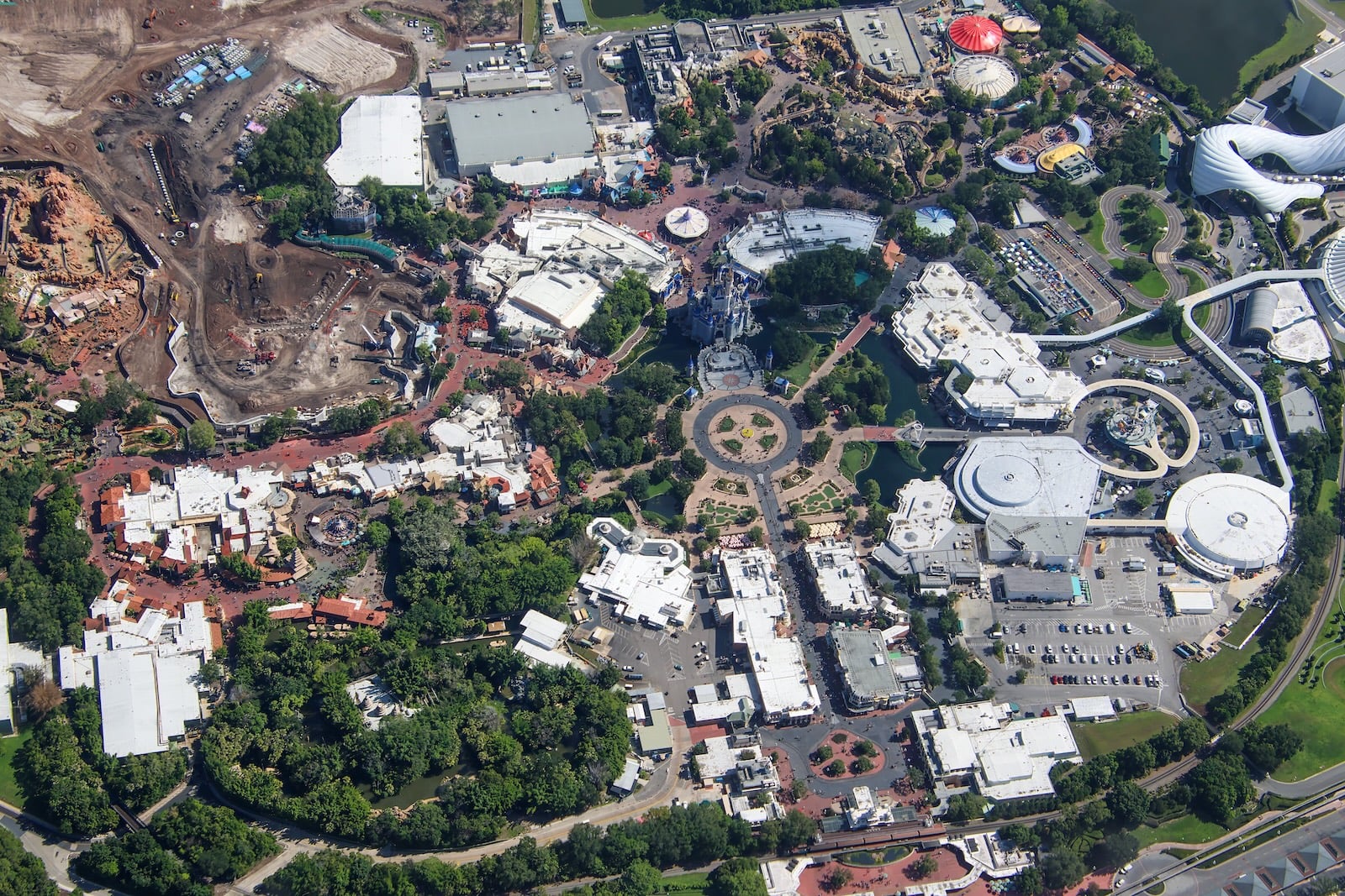 Magic Kingdom aerial photo