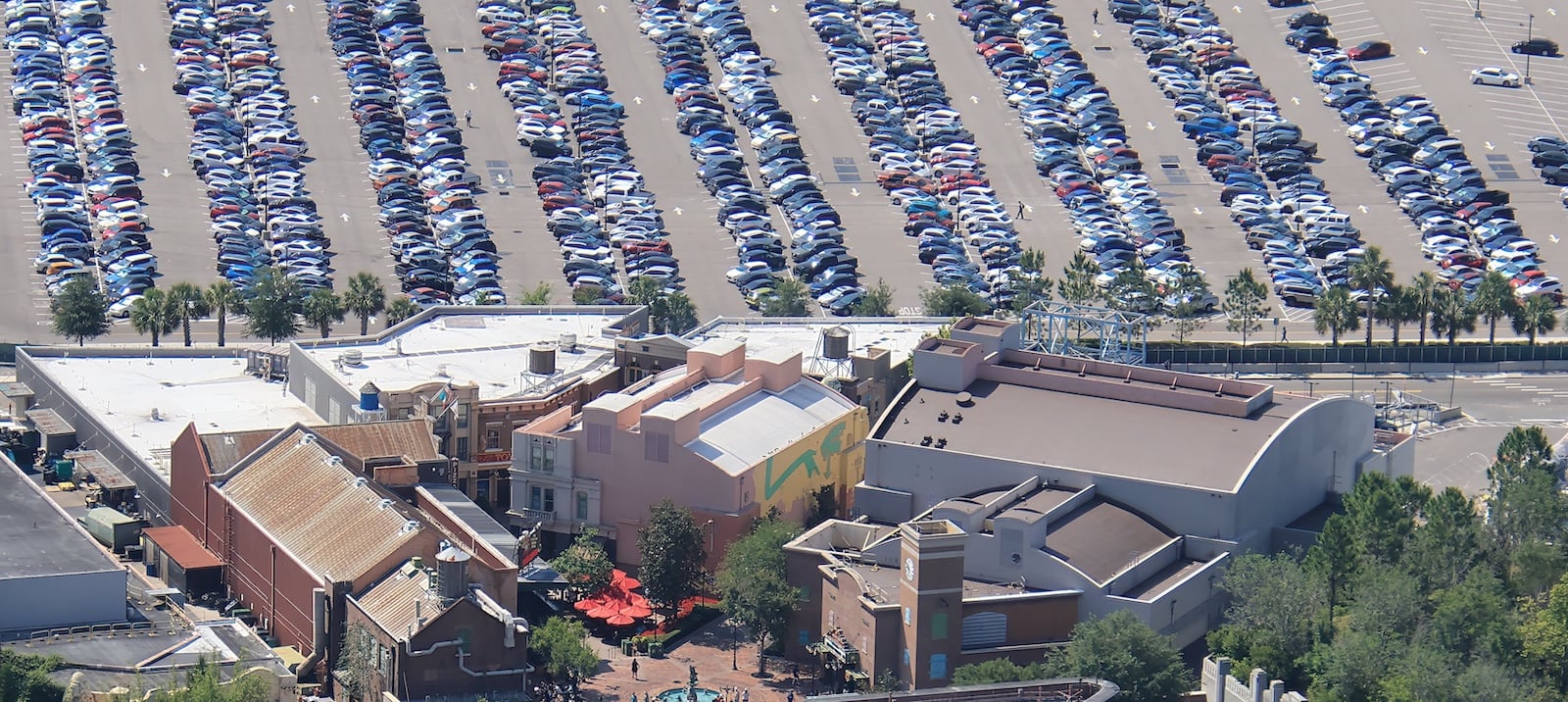 Muppets Courtyard aerial photo