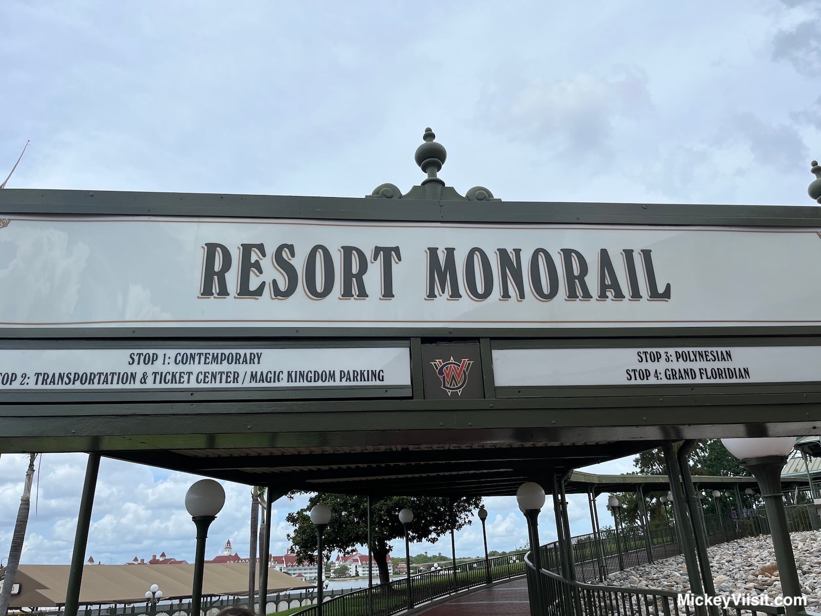 Disney World Resort Monorail sign