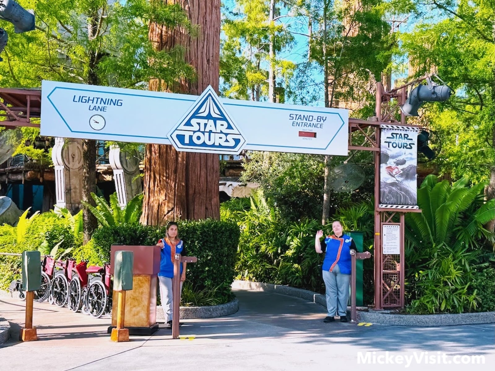 Ride entrance