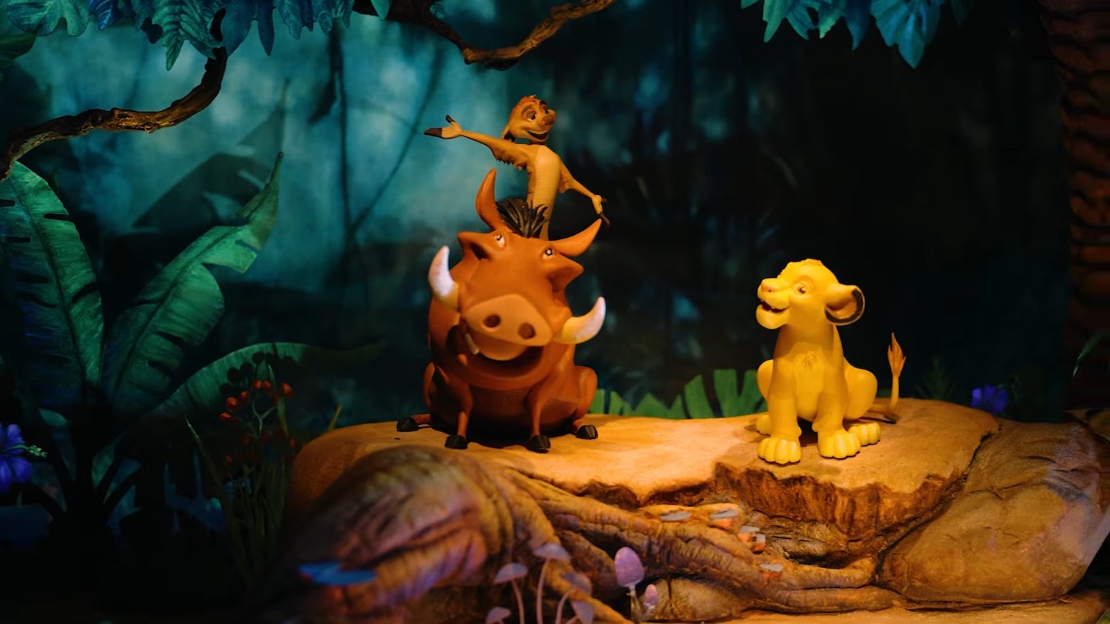 Lion King log flume scale model