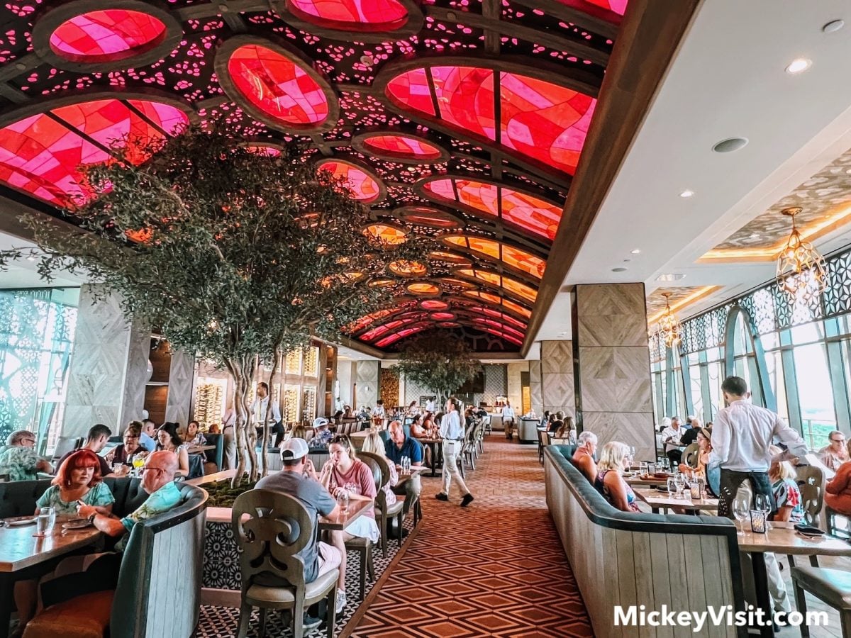 Toledo dining room atop Gran Destino Tower at Disney’s Coronado Springs Resort