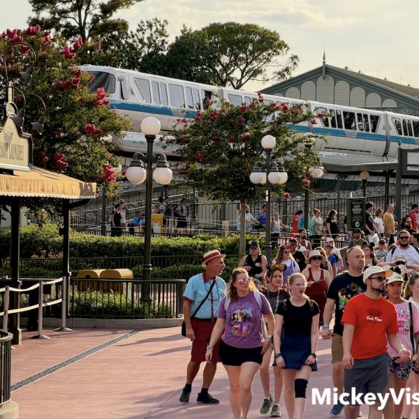 monorail at magic kingdom entrance