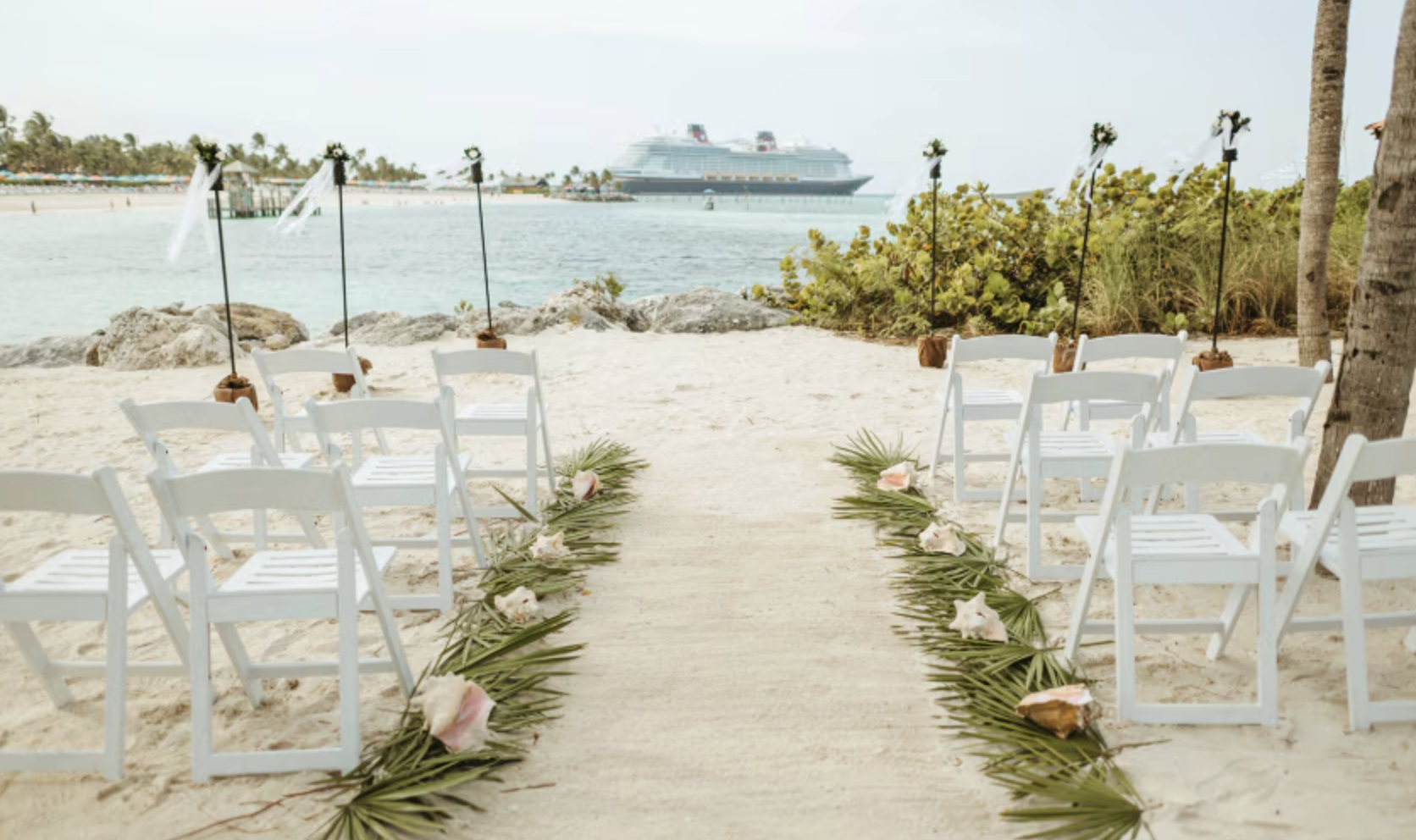 Disney wedding beach
