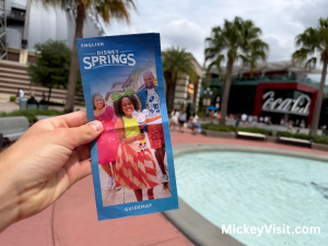 A guide map for Disney Springs