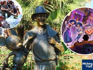 Mickey Mouse and Walt Disney statue