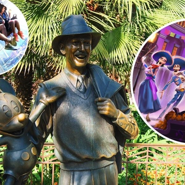 Mickey Mouse and Walt Disney statue