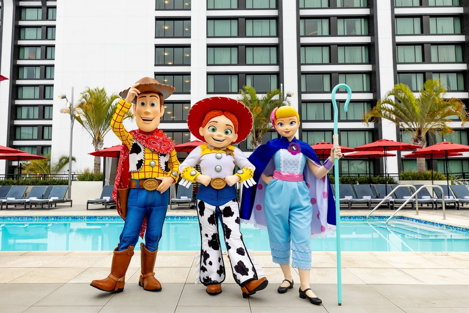Woody, Jessie, and Bo Peep from Toy Story