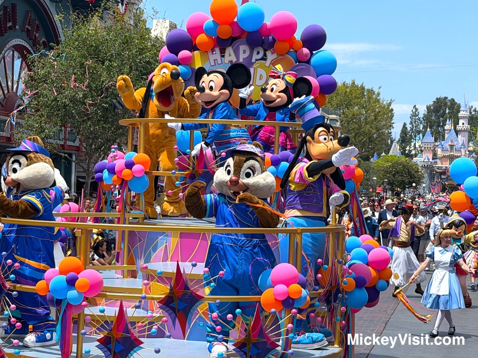 Disneyland anniversary day cavalcade