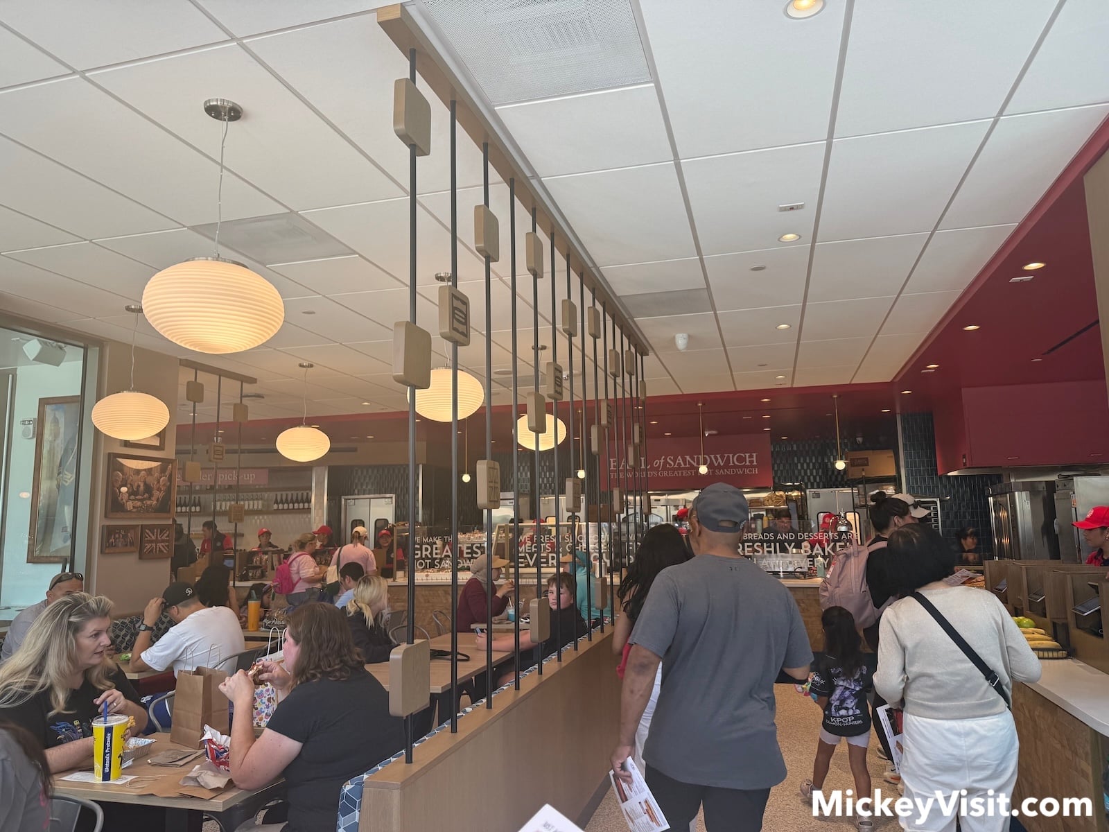 Earl of Sandwich restaurant interior