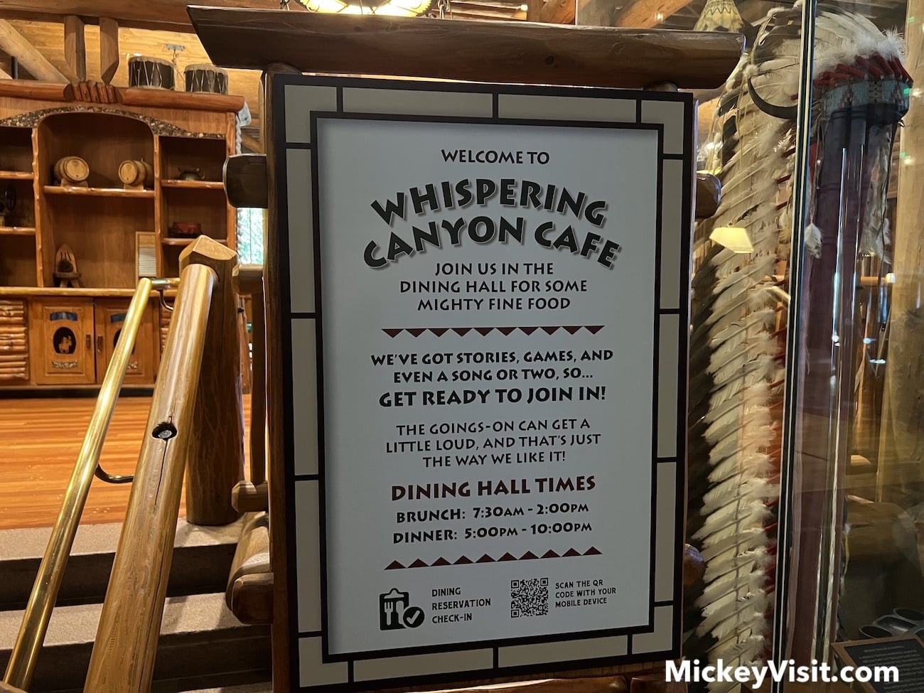Whispering Canyon Cafe sign