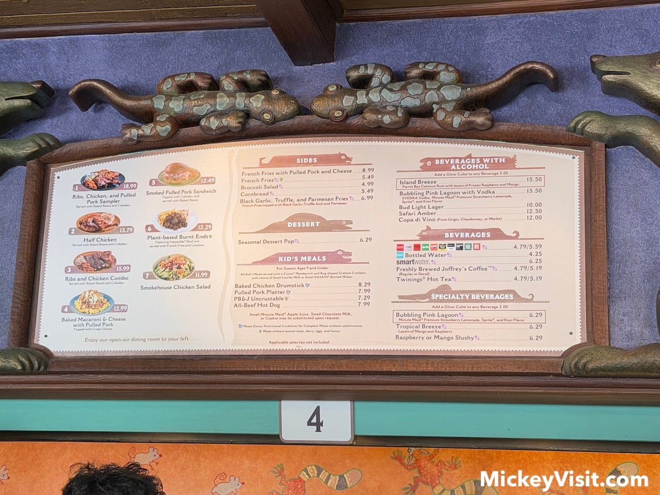 Flame Tree Barbecue menu