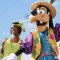 Goofy and Tiana at Magic Kingdom