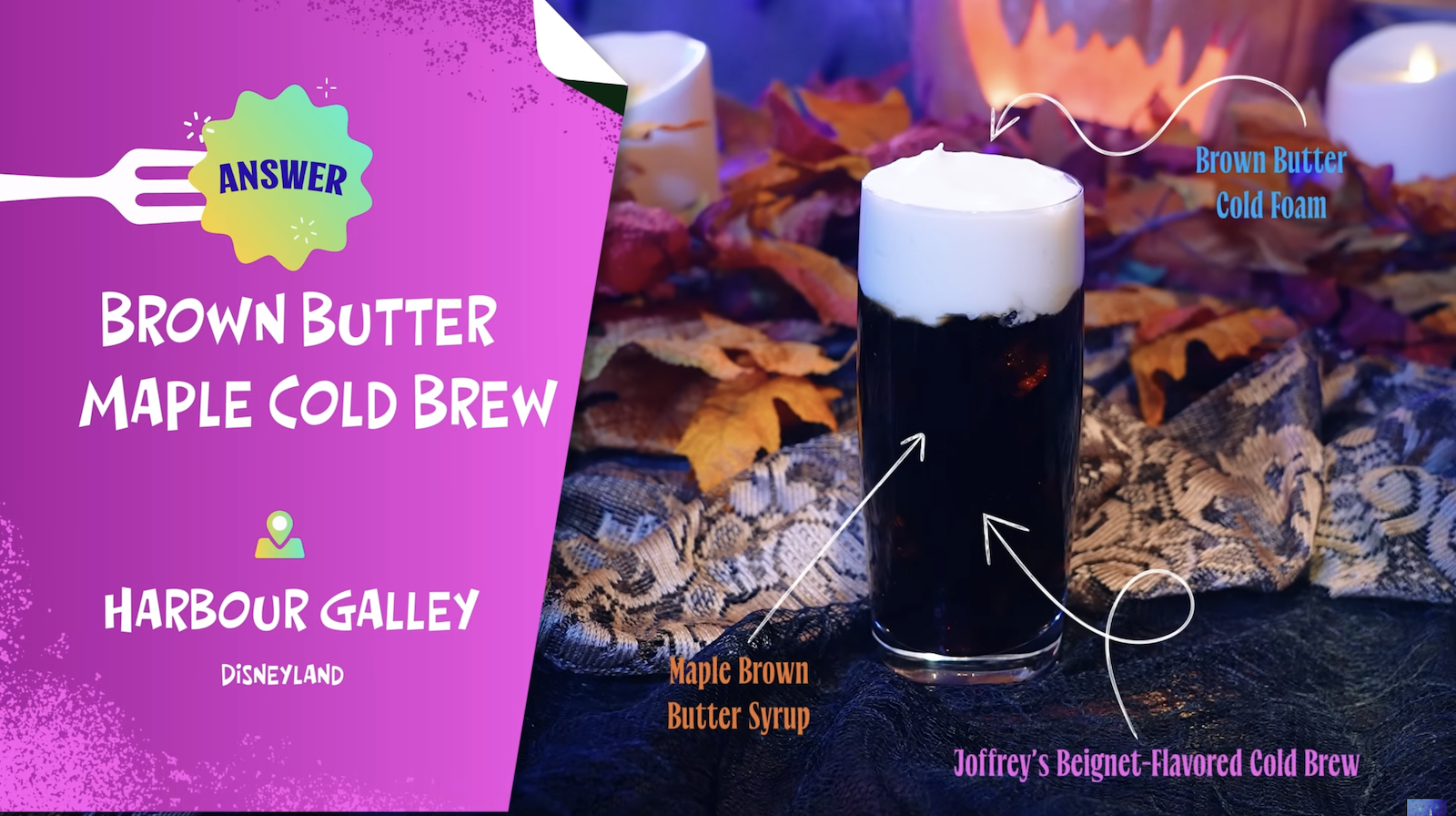 Brown Butter Maple Cold Brew at Harbour Galley