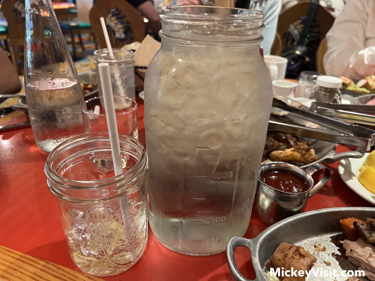 Whispering Canyon Cafe water