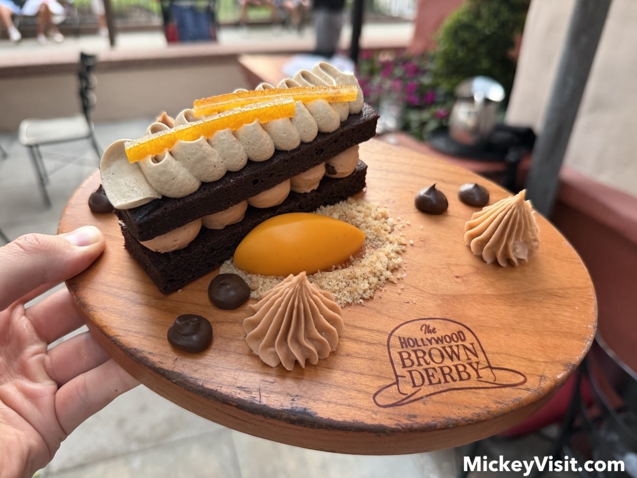 Hollywood Brown Derby orange hazelnut chocolate cake