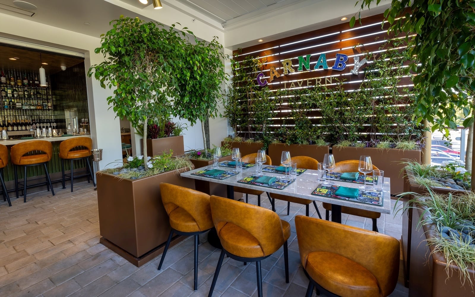 Seating at Gordon Ramsay at The Carnaby