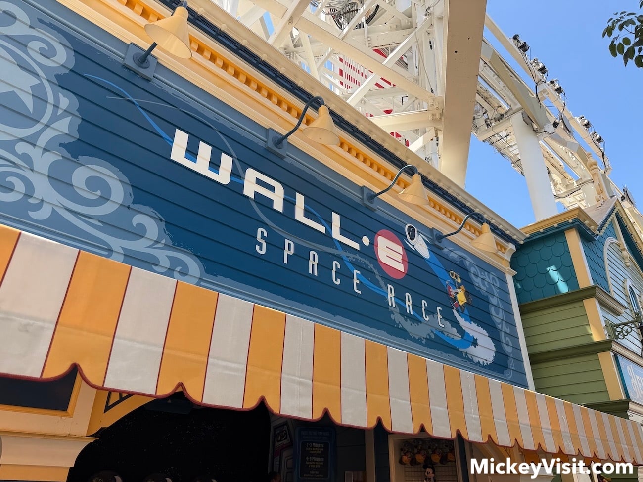 WALL-E Space Race sign