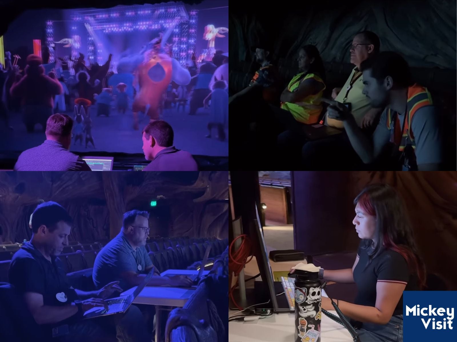 Imagineers working in theater