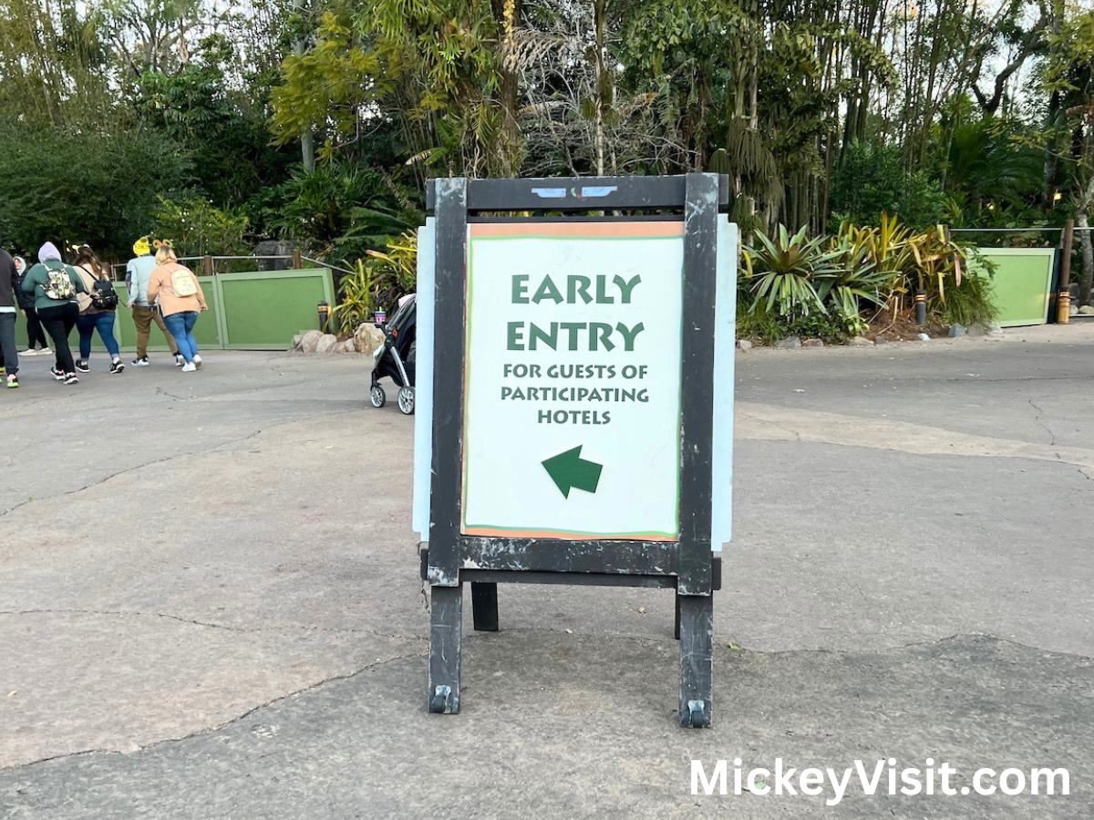 Early Theme Park Entry