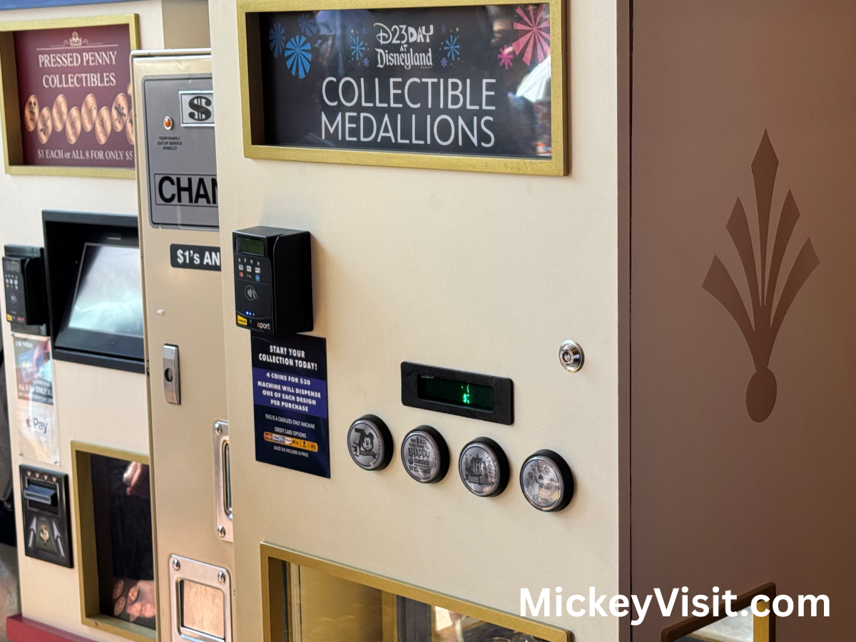 D23 Day Disneyland medallions