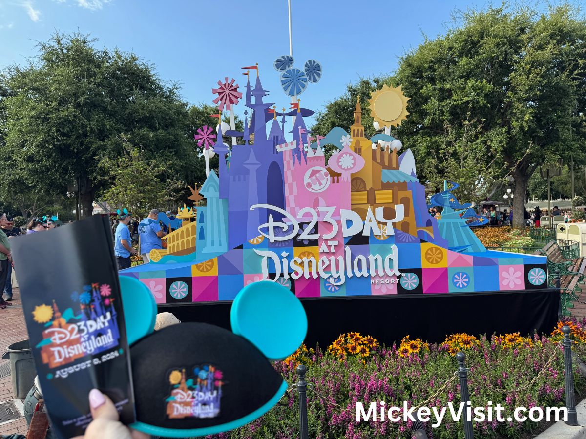 D23 day at disneyland ear and hat