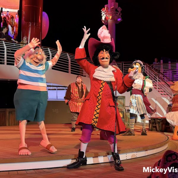 disney cruise line captain hook on deck
