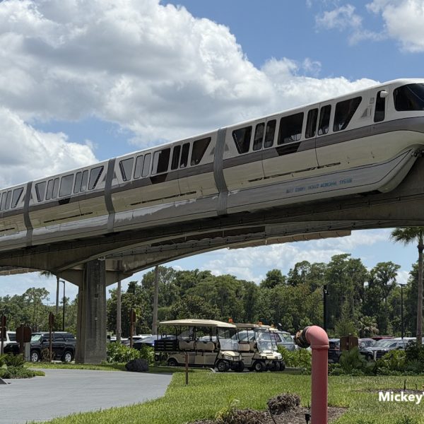 monorail passing through grand floridian