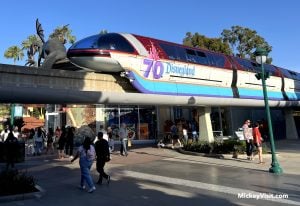 monorail view from downtown disney