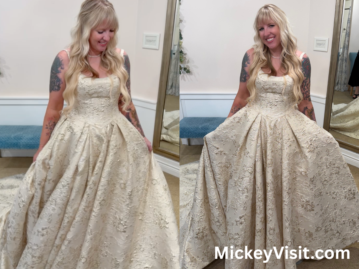 Disney Belle wedding dress