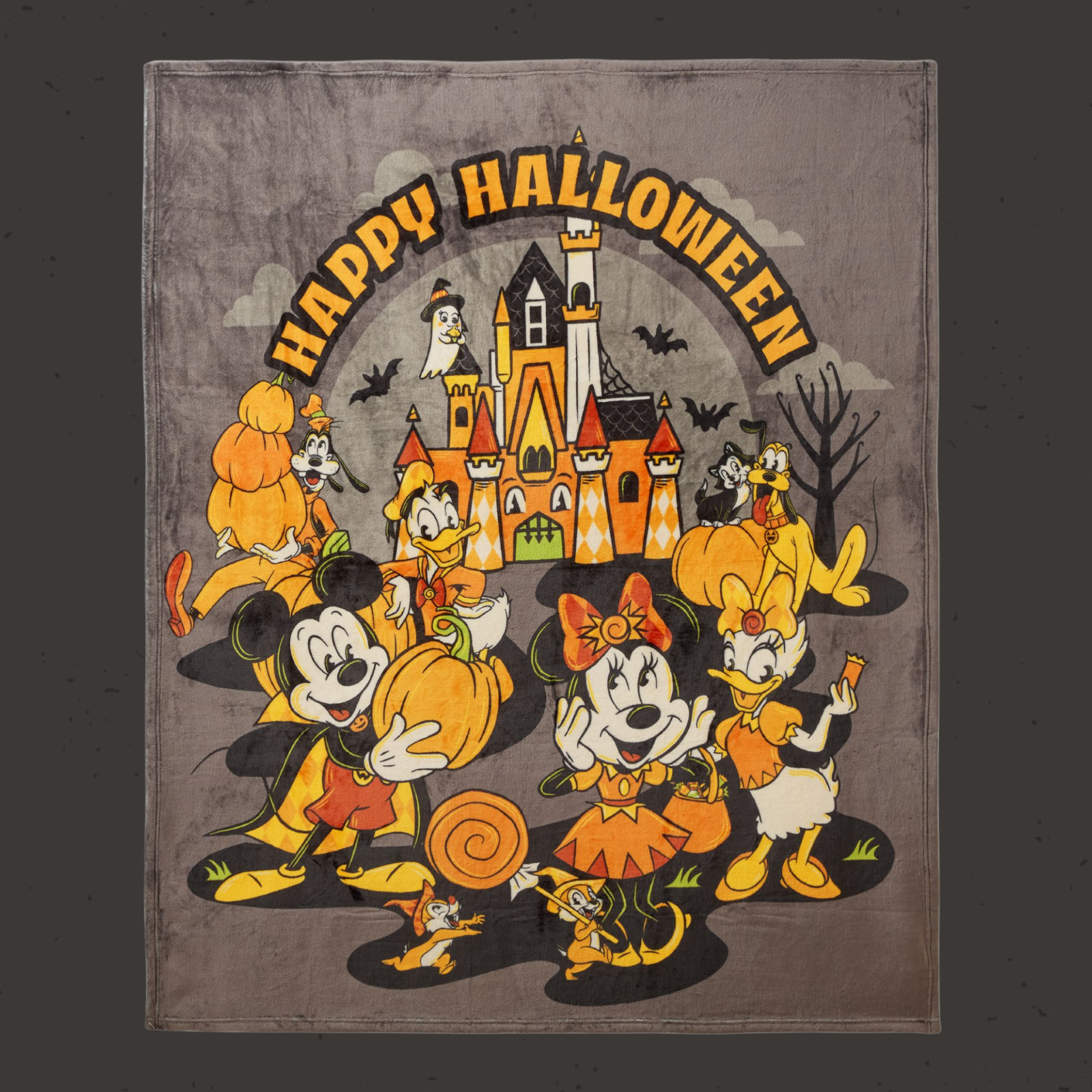 Halloween fleece throw blanket