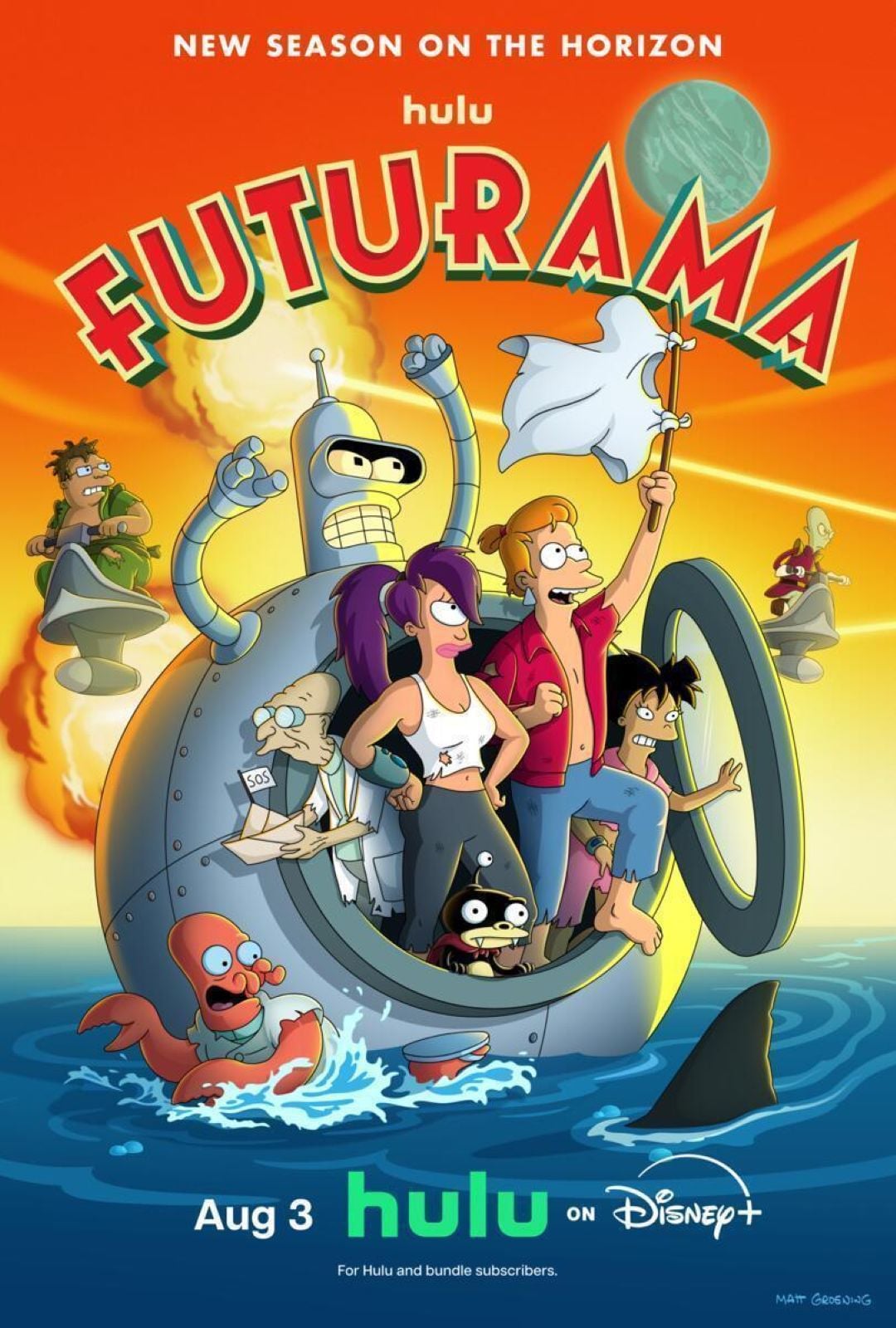 Official poster for season 14 of Futurama