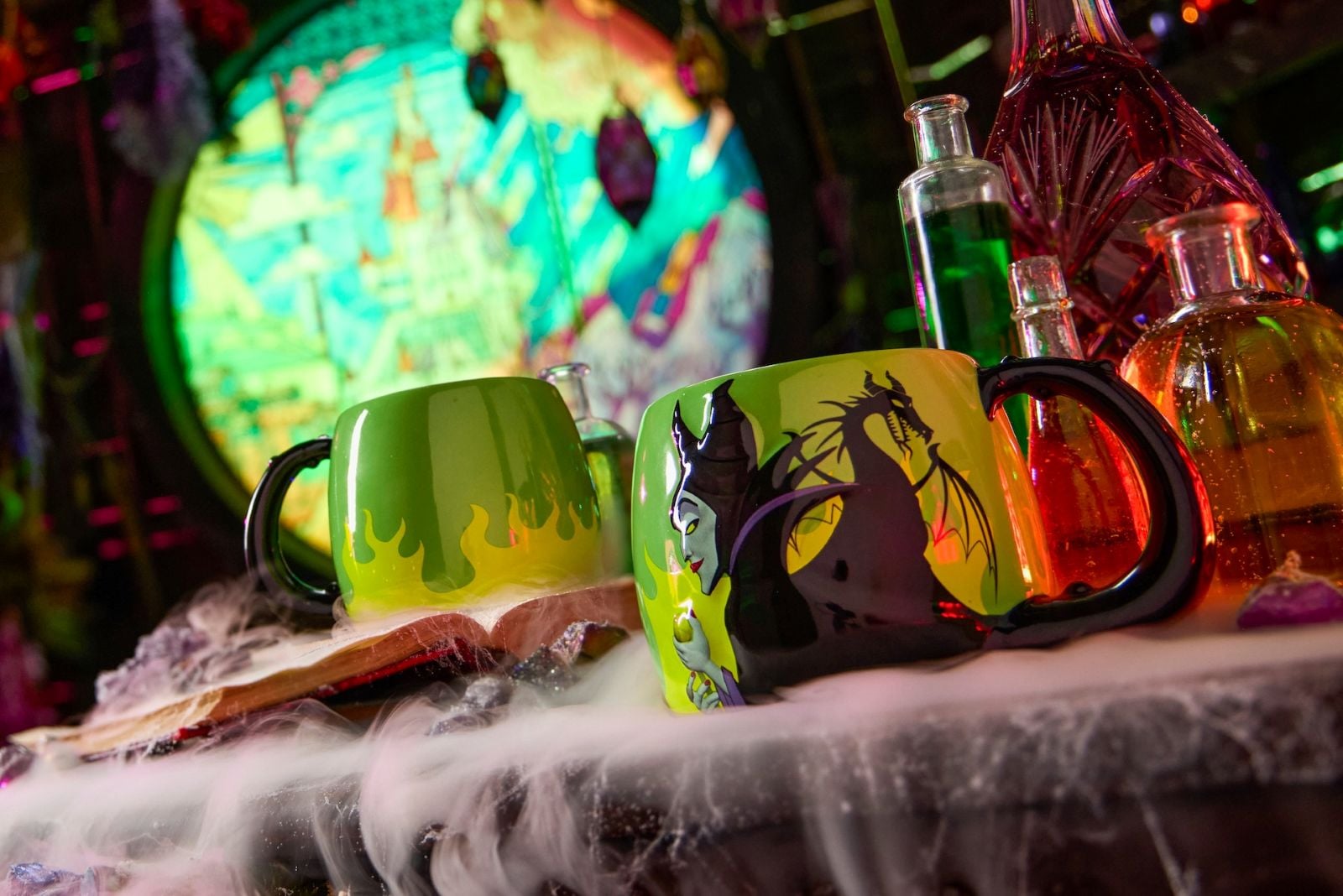 Sleeping Beauty green fire mug
