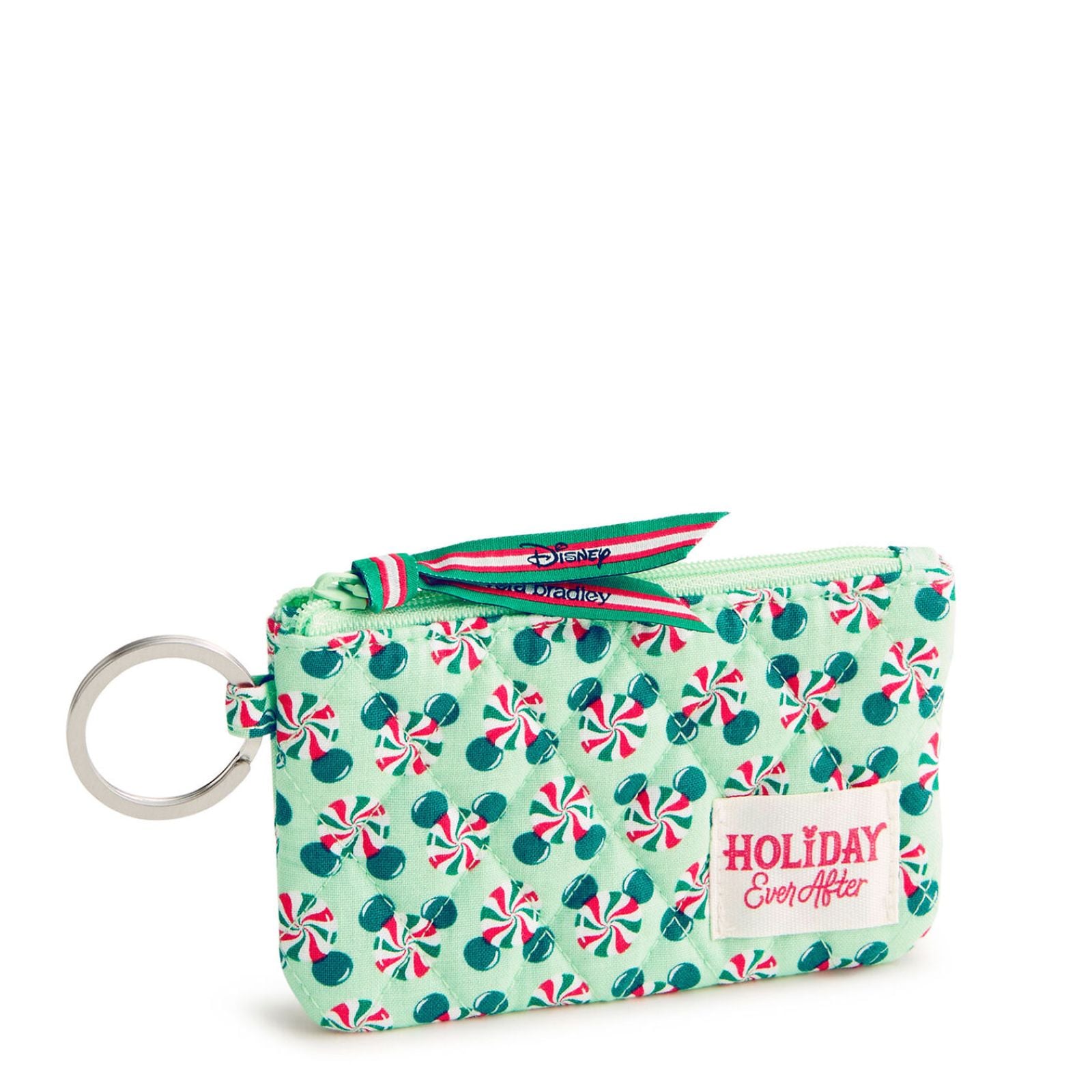 Green Vera Bradley Zip ID bag