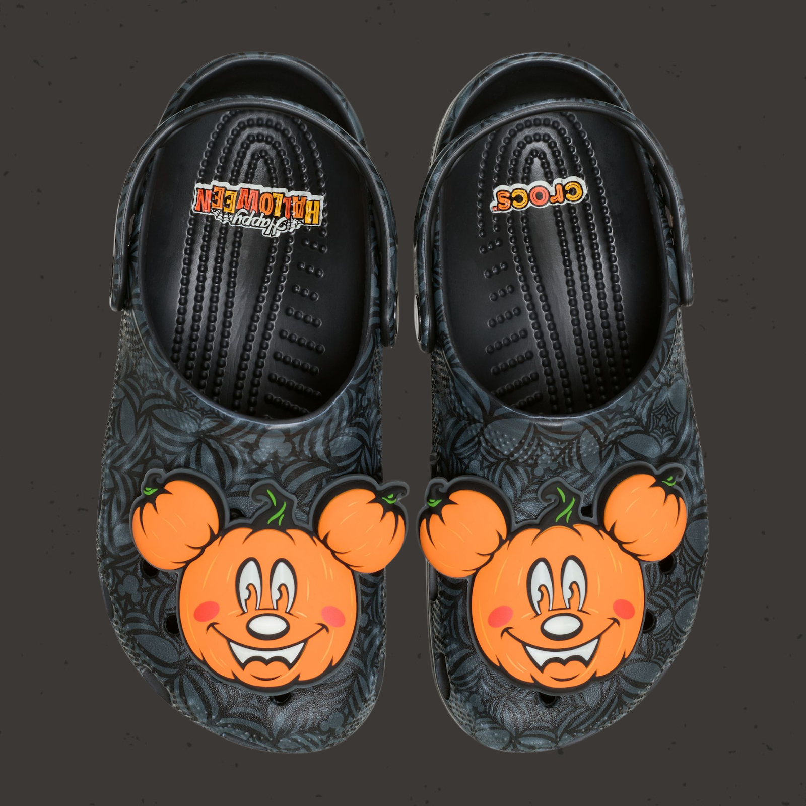 Black Halloween Disney Crocs