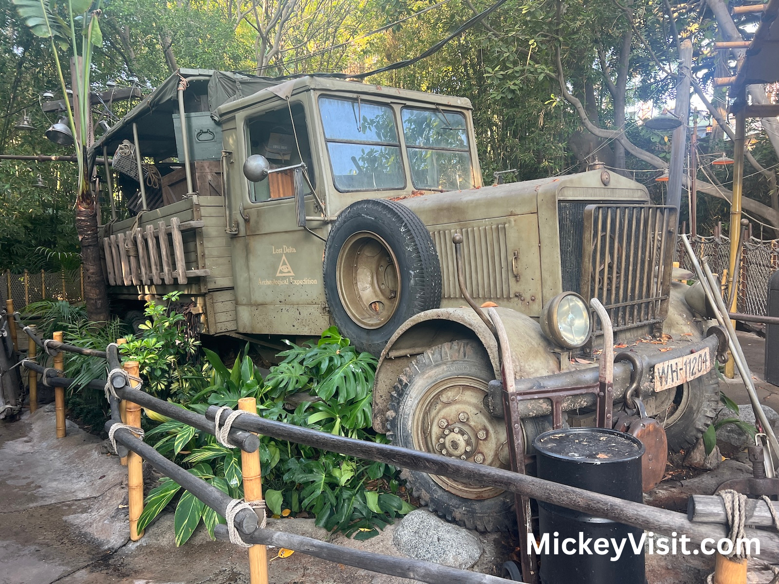 Truck outside Indiana Jones Adventure