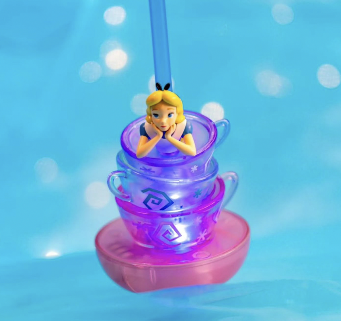 Mad Tea Party Straw Clip