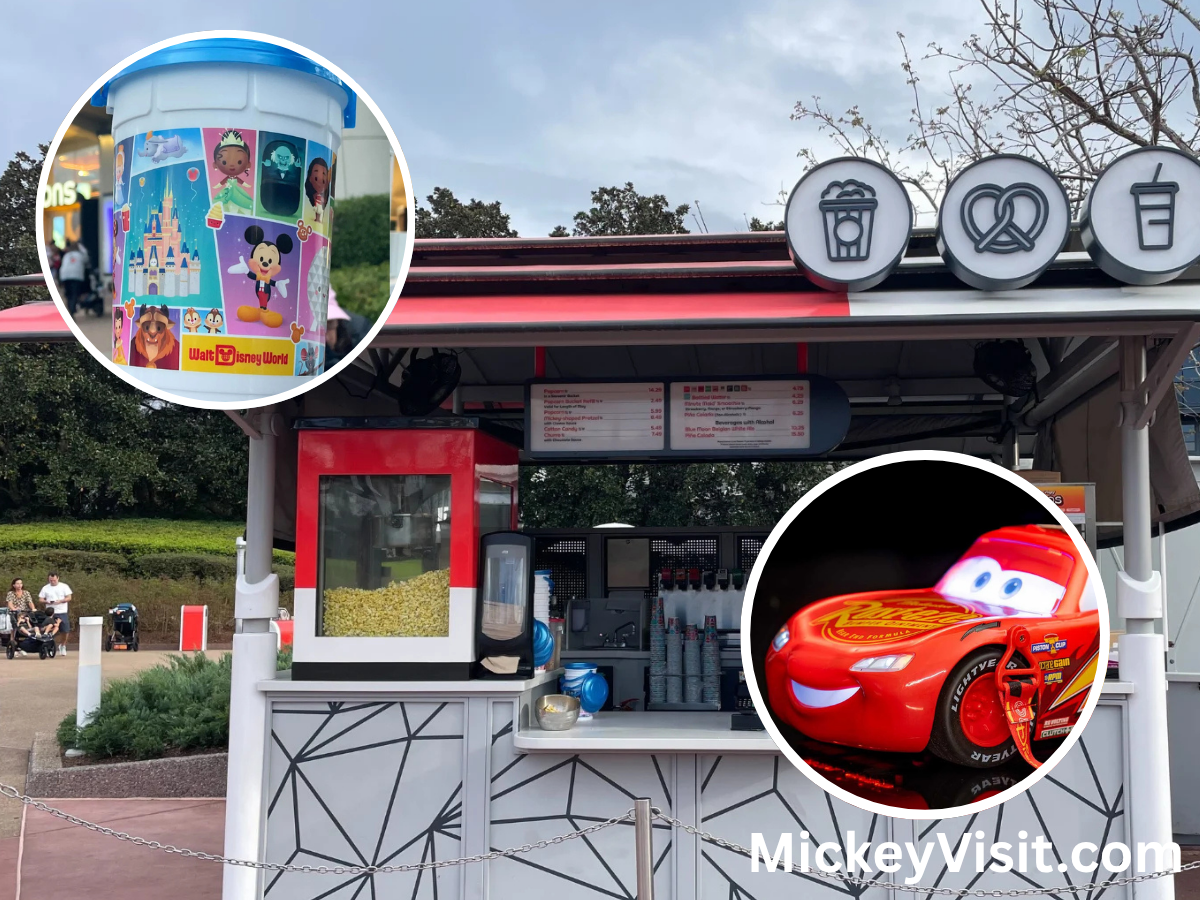 Disney World popcorn bucket cart