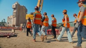 Imagineers on construction site