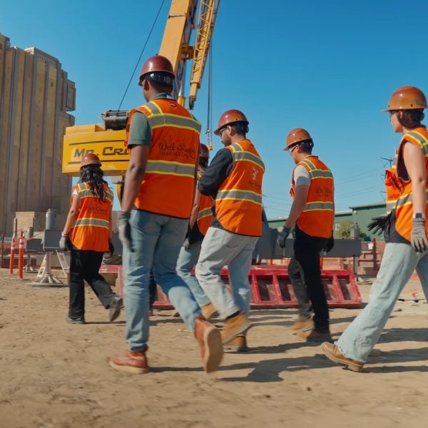 Imagineers on construction site