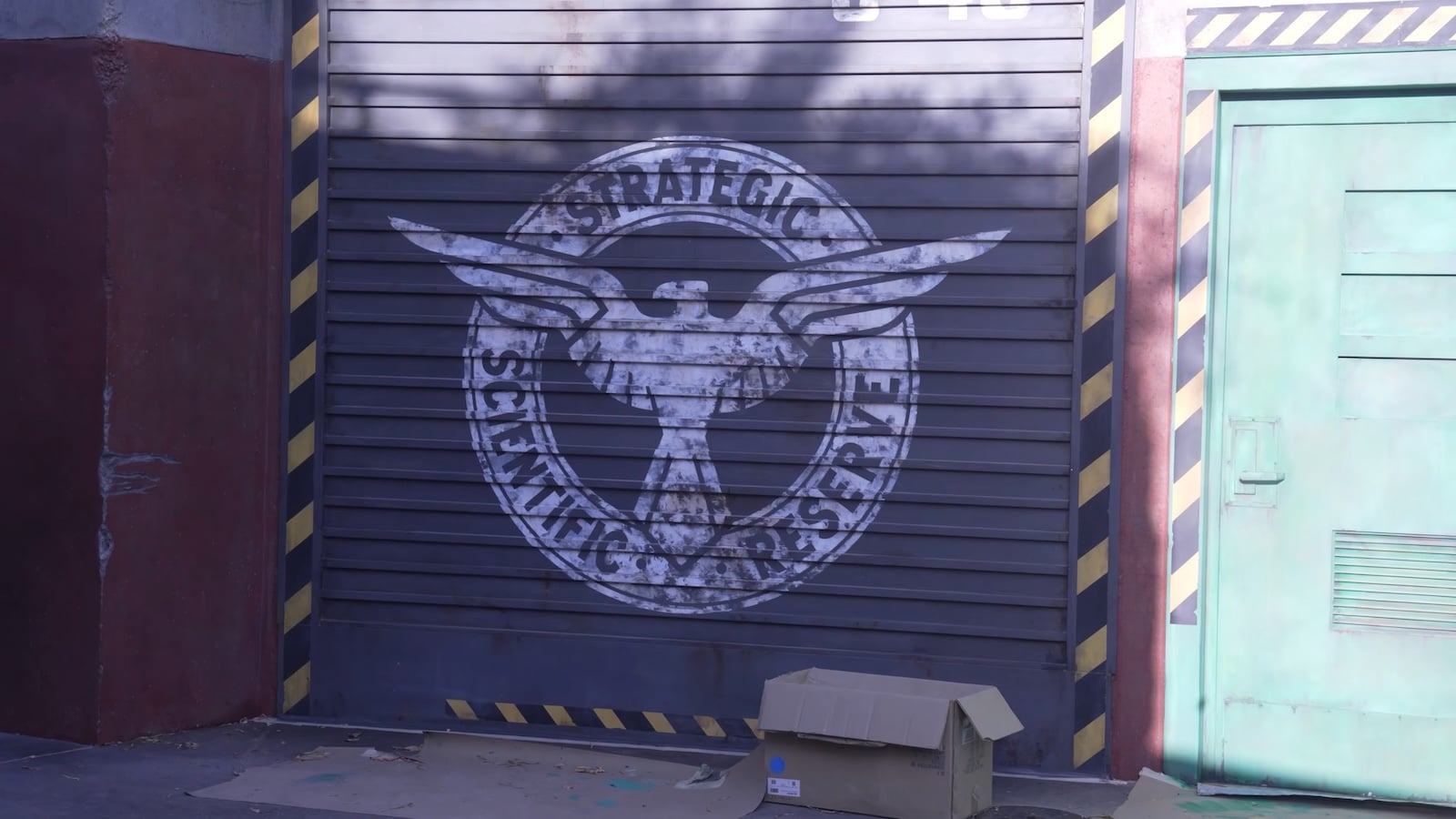 Avengers SSR logo on wall