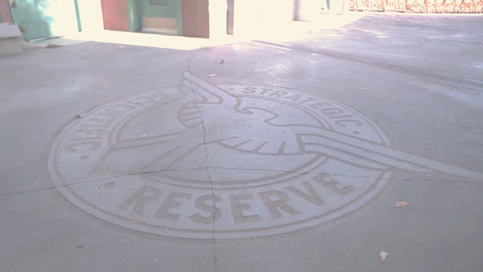 Avengers SSR logo on ground