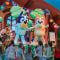 Bluey and Bingo characters dancing